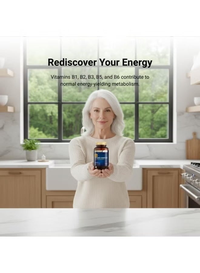 Nutraxin B Vitamin Complex 60 Tablets: Energy, Nerve, Skin Support - Image 3